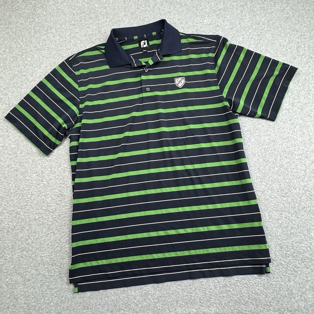 FootJoy Performance Polo Shirt Mens Large‎ Glens Falls Country Club Golf Preppy
